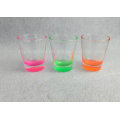 Color Bottom Shot Glass, Spray Color Bottom Shot Glass